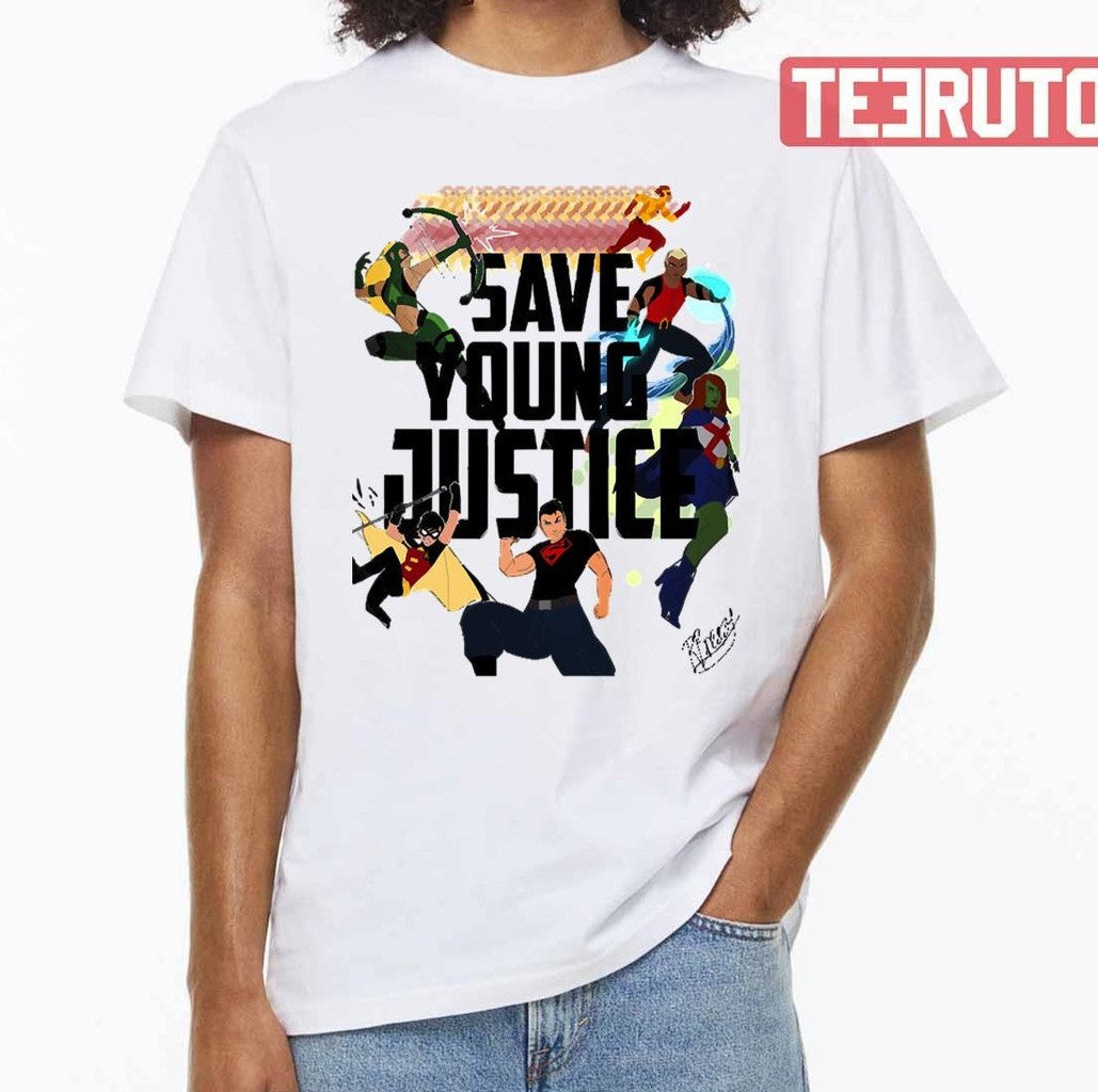 Save Young Justice Artwork Unisex T-shirt - T-Shirt, Sweatshirt, Hoodie