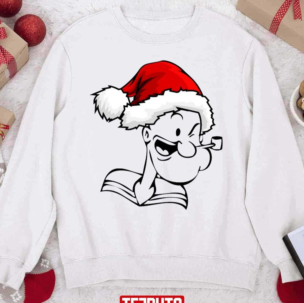 Popeye The Sailor Christmas 2023 Unisex Sweatshirt - T-Shirt, Sweatshirt, Hoodie