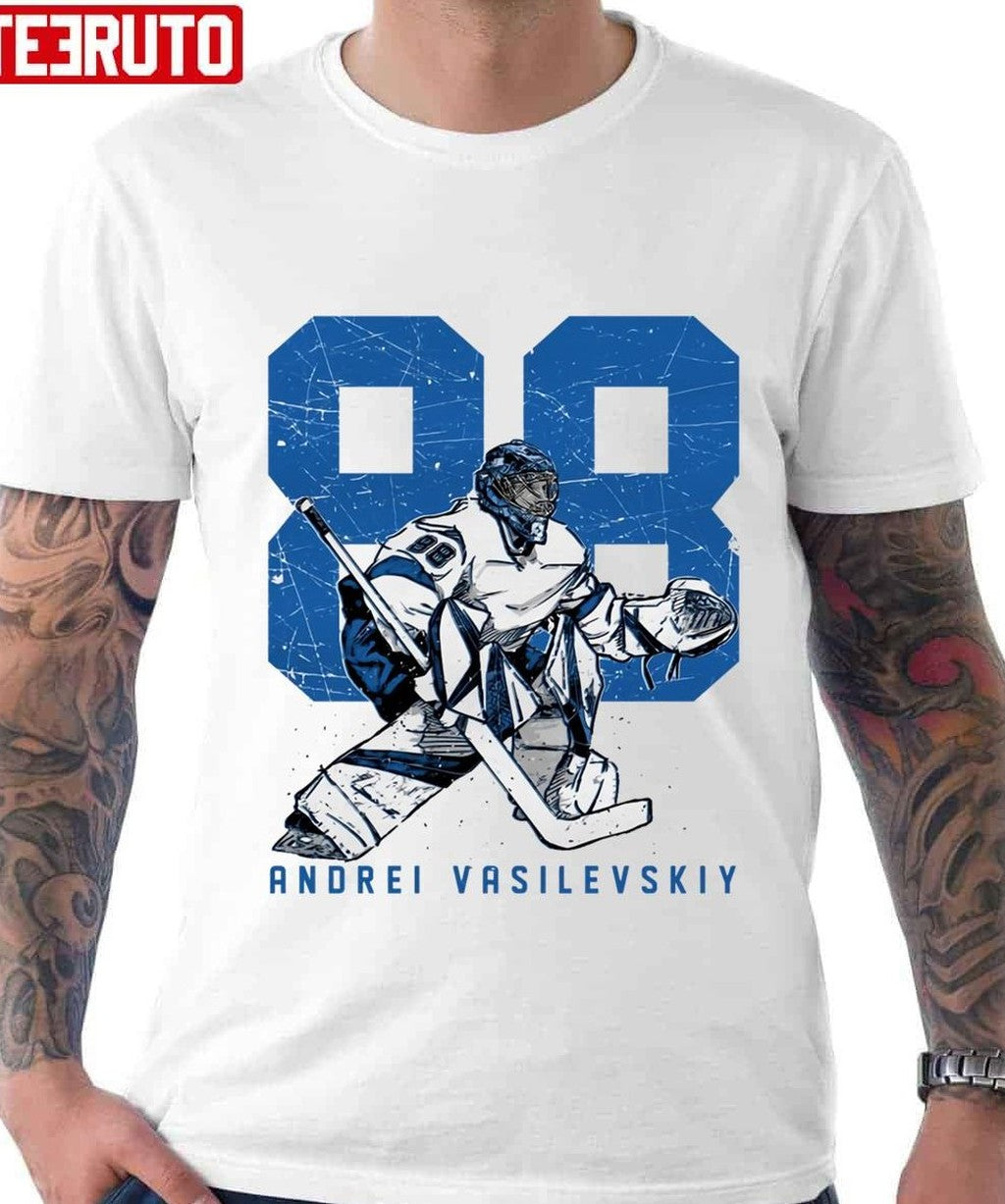 Number 88 Andrei Vasilevskiy Retro Unisex T-Shirt - T-Shirt, Sweatshirt, Hoodie
