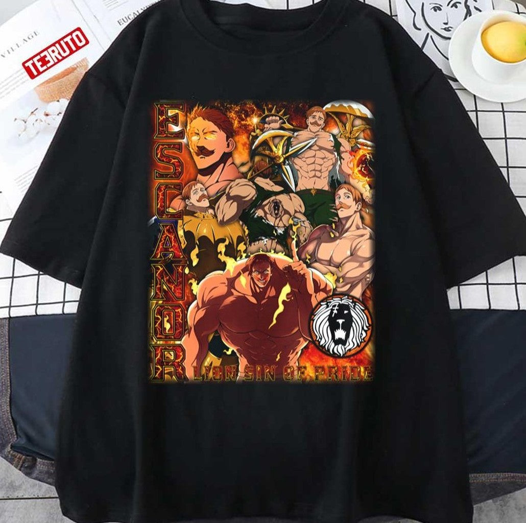 Nanatsu No Taizai Lion Sin Of Pride The Seven Deadly Sins Escanor 7 Deadly Sins Anime Character Unisex T-Shirt - T-Shirt, Sweatshirt, Hoodie