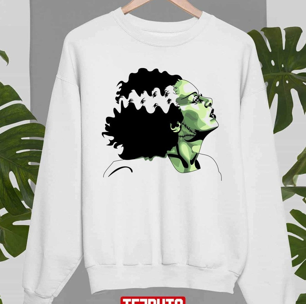 Movie Bride Of Frankenstein Character Vintage Illustration Unisex Sweatshirt - T-Shirt, Sweatshirt, Hoodie