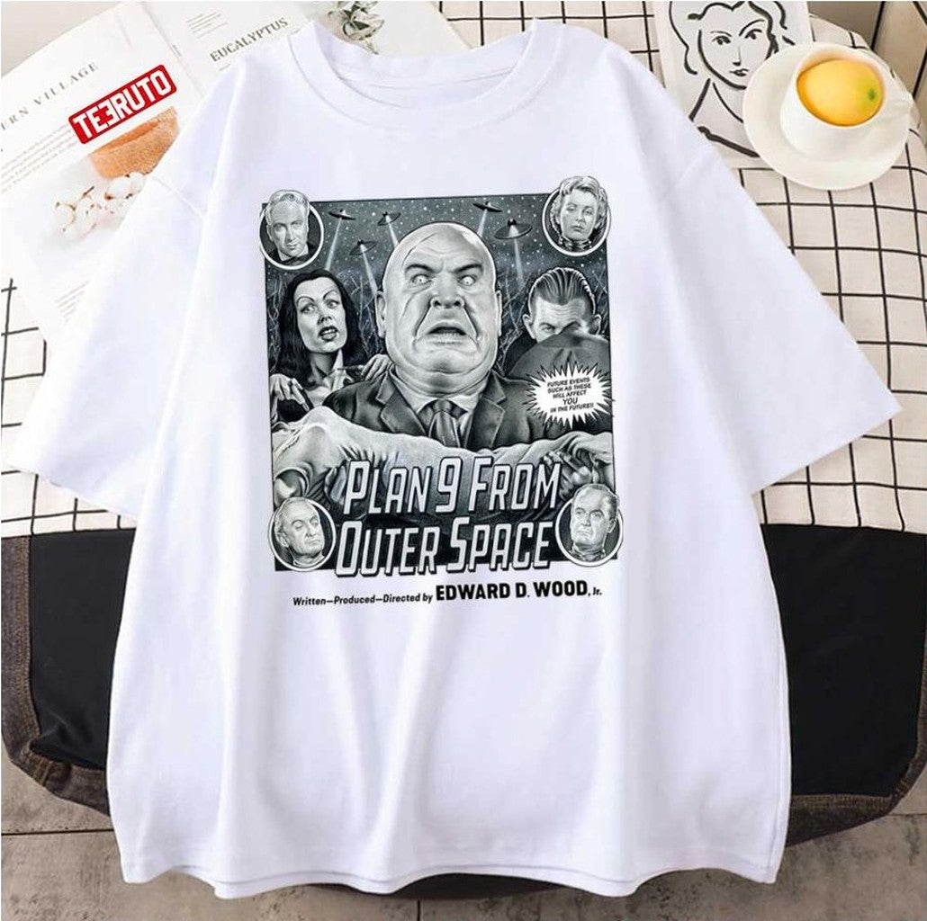 Plan 9 From Outer Space By Ed Wood Movie Poster Unisex T-Shirt - T-Shirt, Sweatshirt, Hoodie