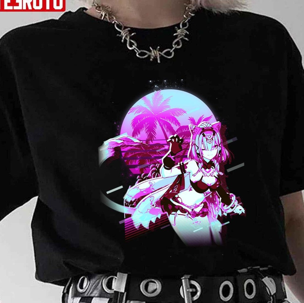 Pardofelis Reverist Calico Honkai Impact 80s Retro Unisex T-Shirt - T-Shirt, Sweatshirt, Hoodie
