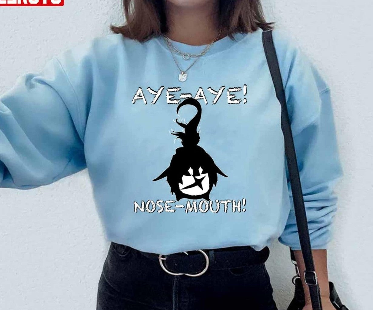 Riki Aye Aye Nose Mouth Unisex Sweatshirt - T-Shirt, Sweatshirt, Hoodie