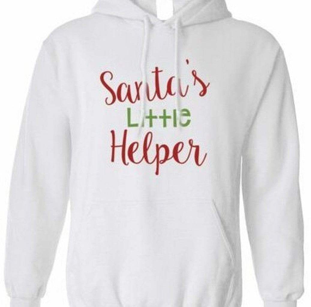 Santas Little Helper Slogan Christmas Unisex Hoodie - T-Shirt, Sweatshirt, Hoodie