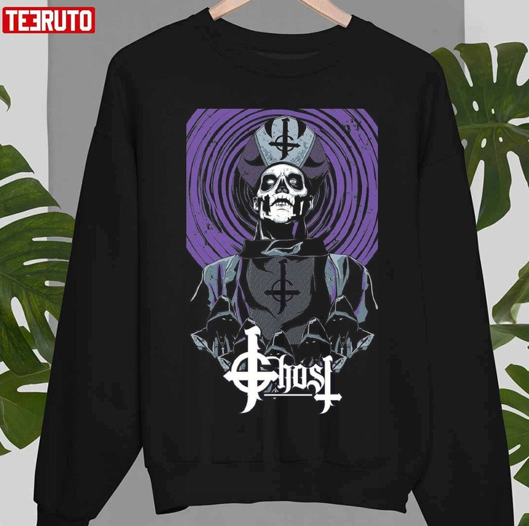 Scary Priest 90s Music Art Thr Ghost Band Unisex Sweatshirt - T-Shirt, Sweatshirt, Hoodie