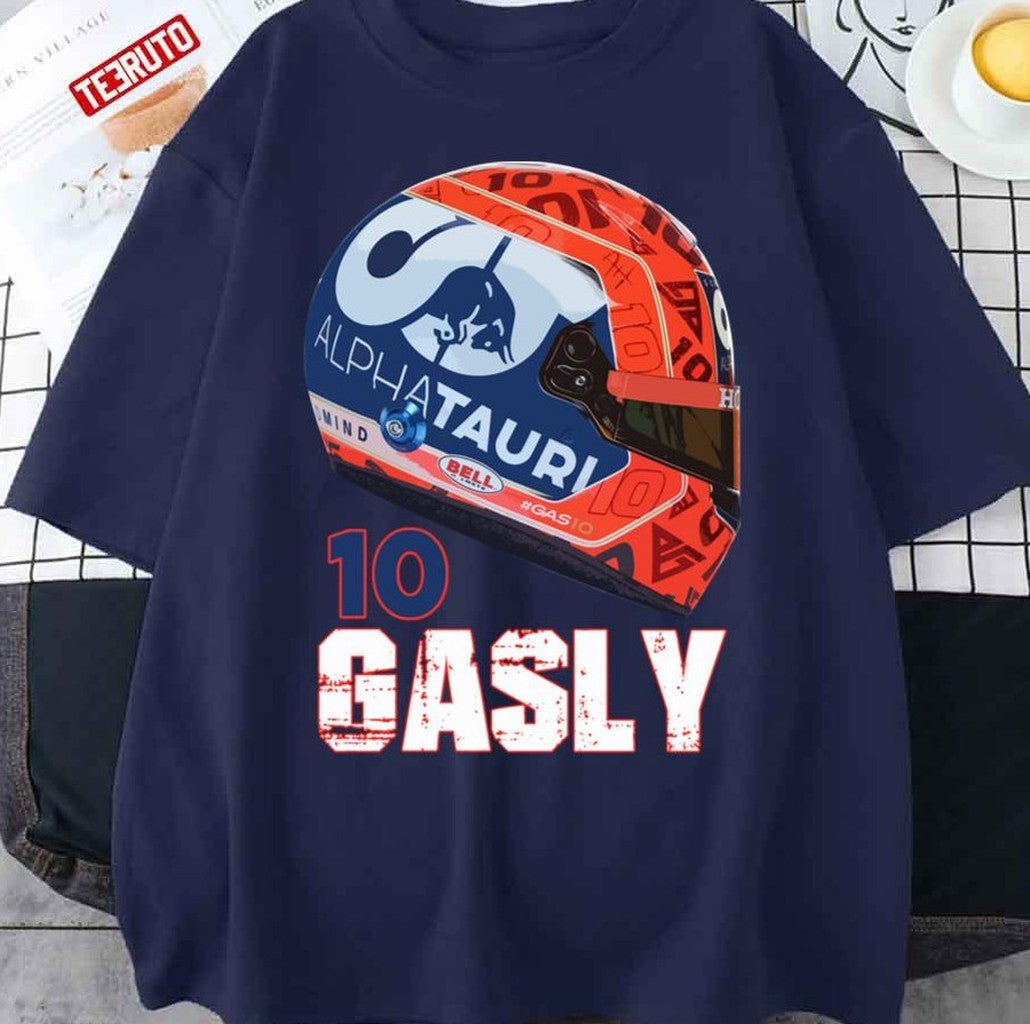 Pierre Gasly Helmet Unisex T-Shirt - T-Shirt, Sweatshirt, Hoodie