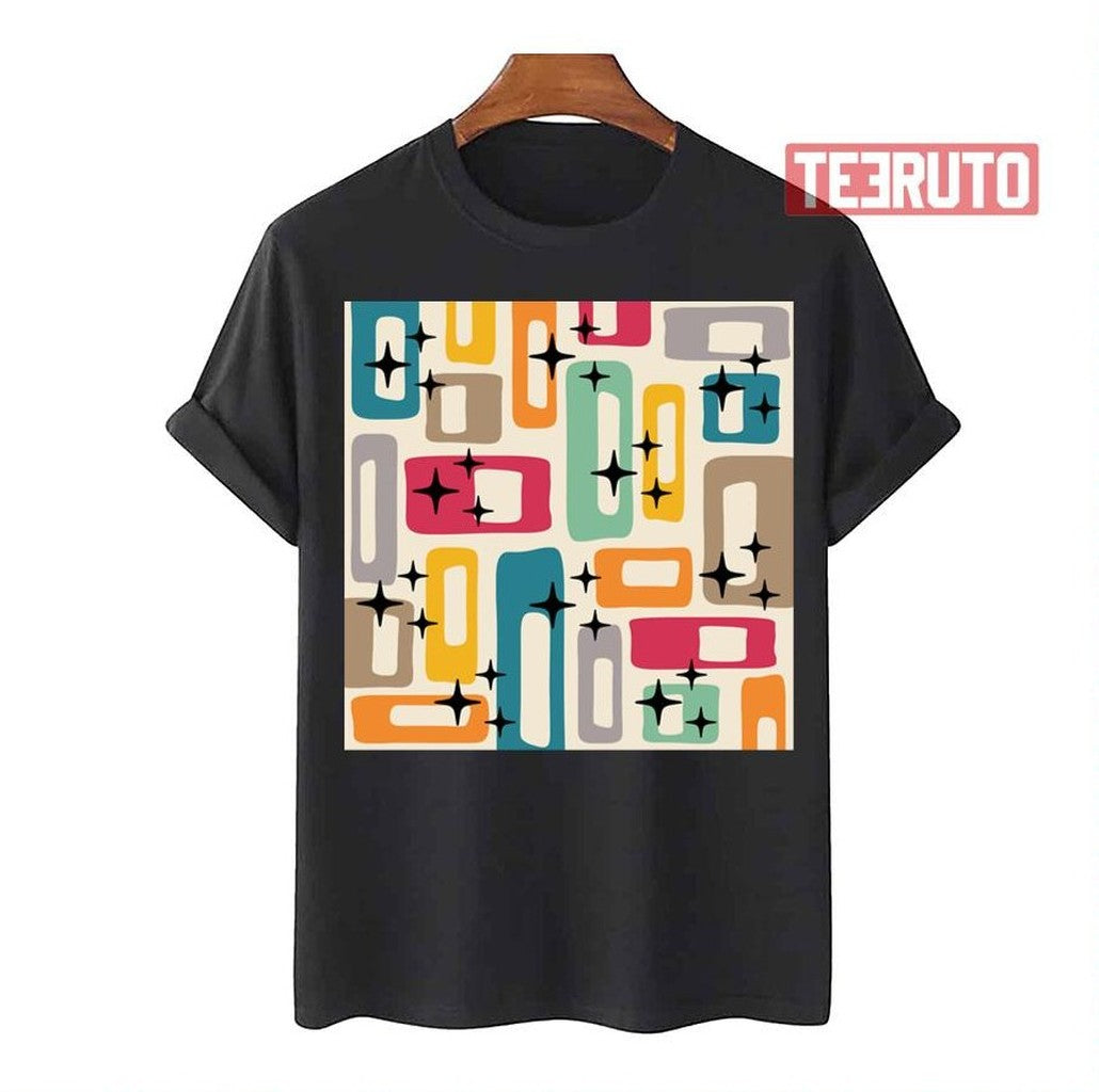 Retro Mid Century Modern Abstract Pattern 154 Unisex T-Shirt - T-Shirt, Sweatshirt, Hoodie