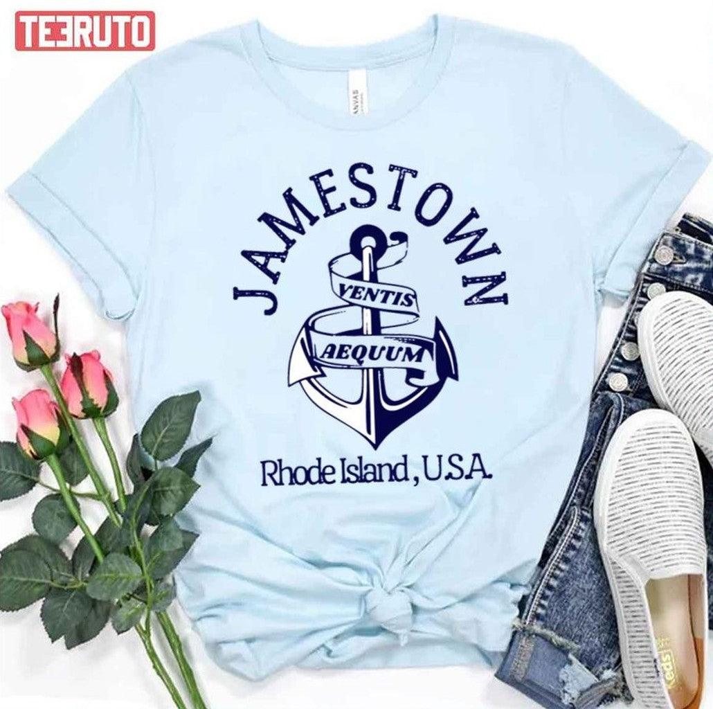 Retro Anchor Jamestown Rhode Island Us Navy Unisex T-Shirt - T-Shirt, Sweatshirt, Hoodie