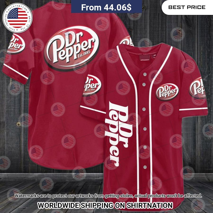 Dr Pepper Baseball Shirt baseball jersey product view 1