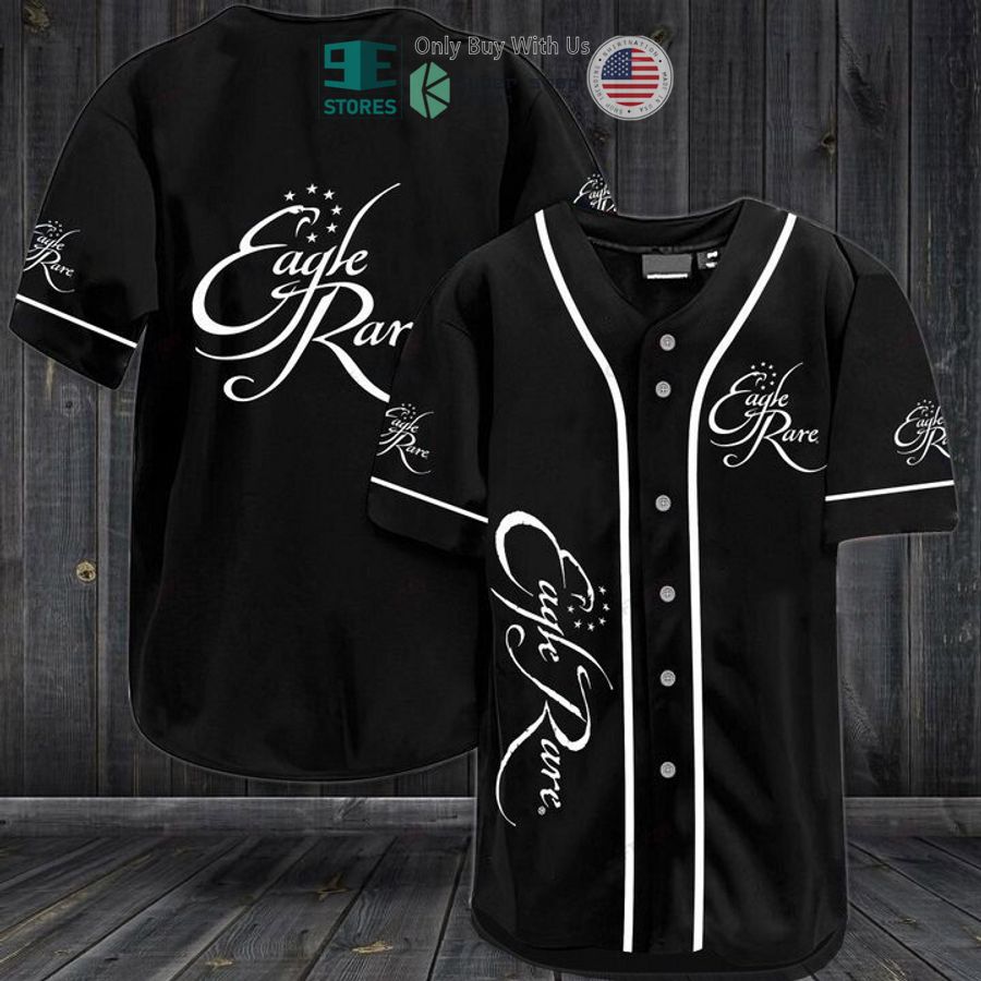 BEST Eagle Rare logo black Baseball Jersey baseball jersey product view 1