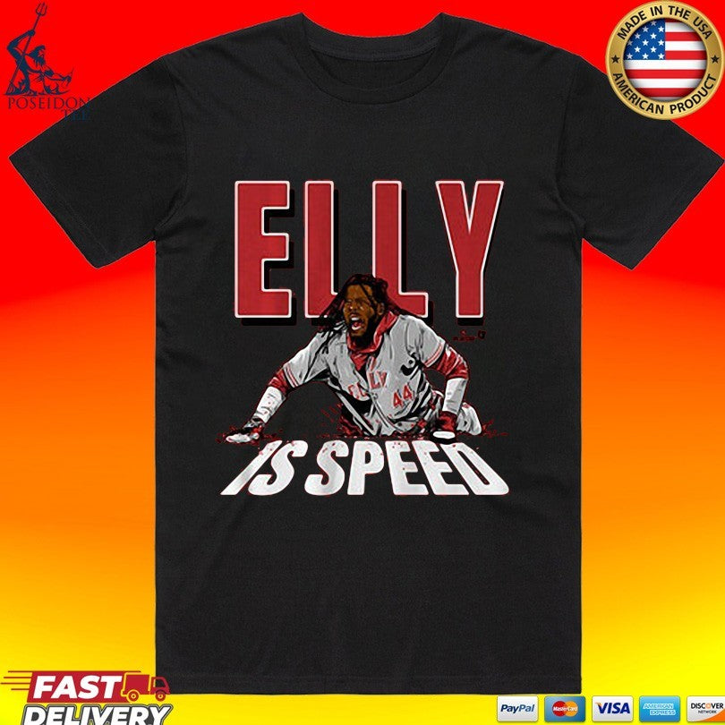 Elly De La Cruz Elly Is Speed T-shirt Unisex T-shirt, Sweatshirt, Hoodie, Long Sleeve Tee - T-Shirt, Sweatshirt, Hoodie