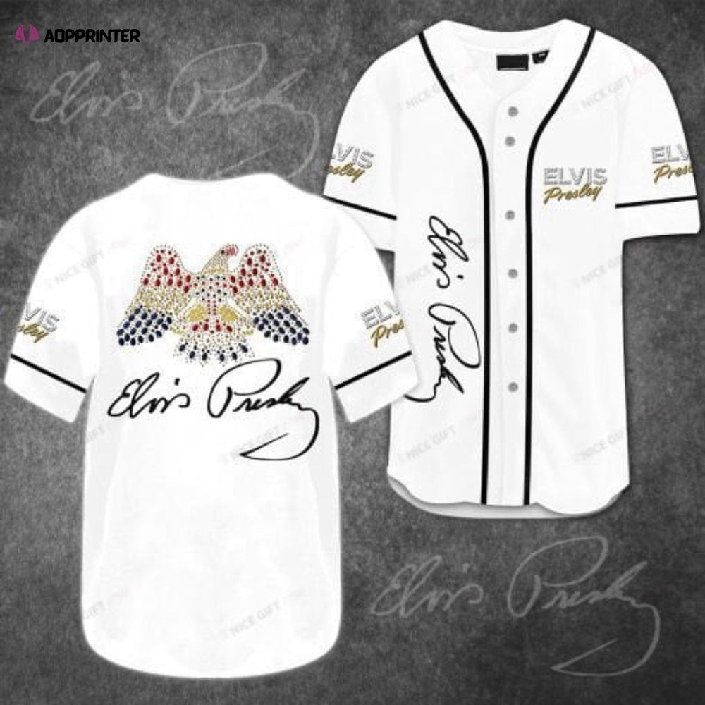 Elvis Presley Baseball Jersey: 3D Printed Stylish & Iconic baseball jersey product view 1