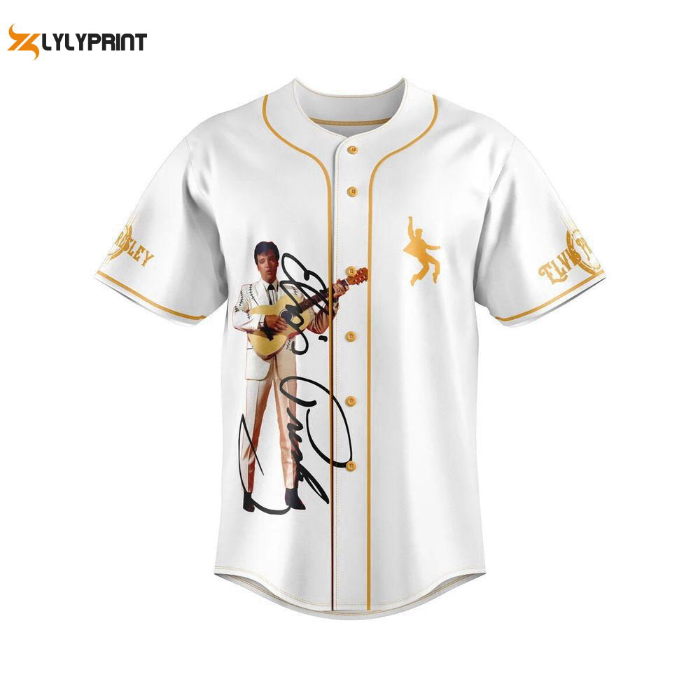 Elvis Presley Baseball Jersey, Elvis Presley Jersey Shirt - lylyprint.com baseball jersey product view 1