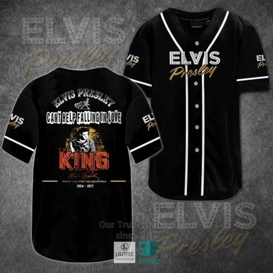 Elvis Presley Cant help falling in love Baseball Jersey baseball jersey product view 1