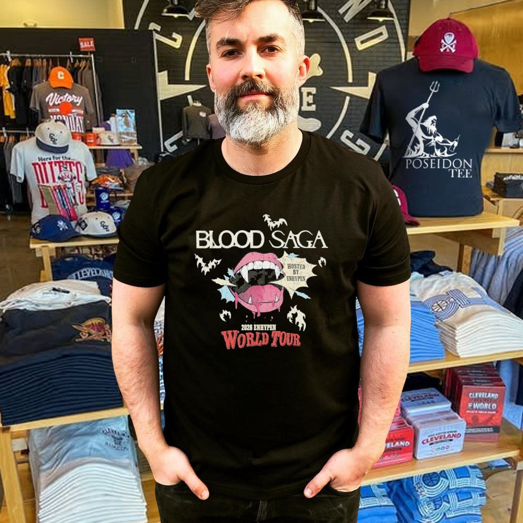 Enhypen Blood Saga World Tour - Adult & Kids T-Shirts, Sweatshirts & Hoodies apparel design preview 5