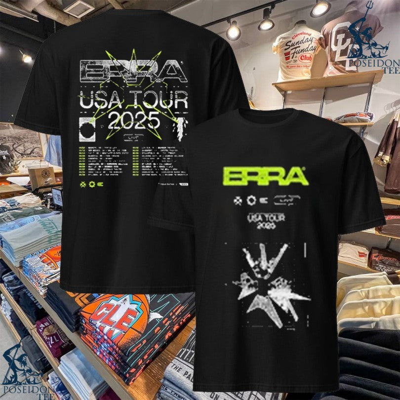 Erra Live Usa Tour 2025 T-shirt Unisex T-shirt, Sweatshirt, Hoodie, Long Sleeve Tee - T-Shirt, Sweatshirt, Hoodie