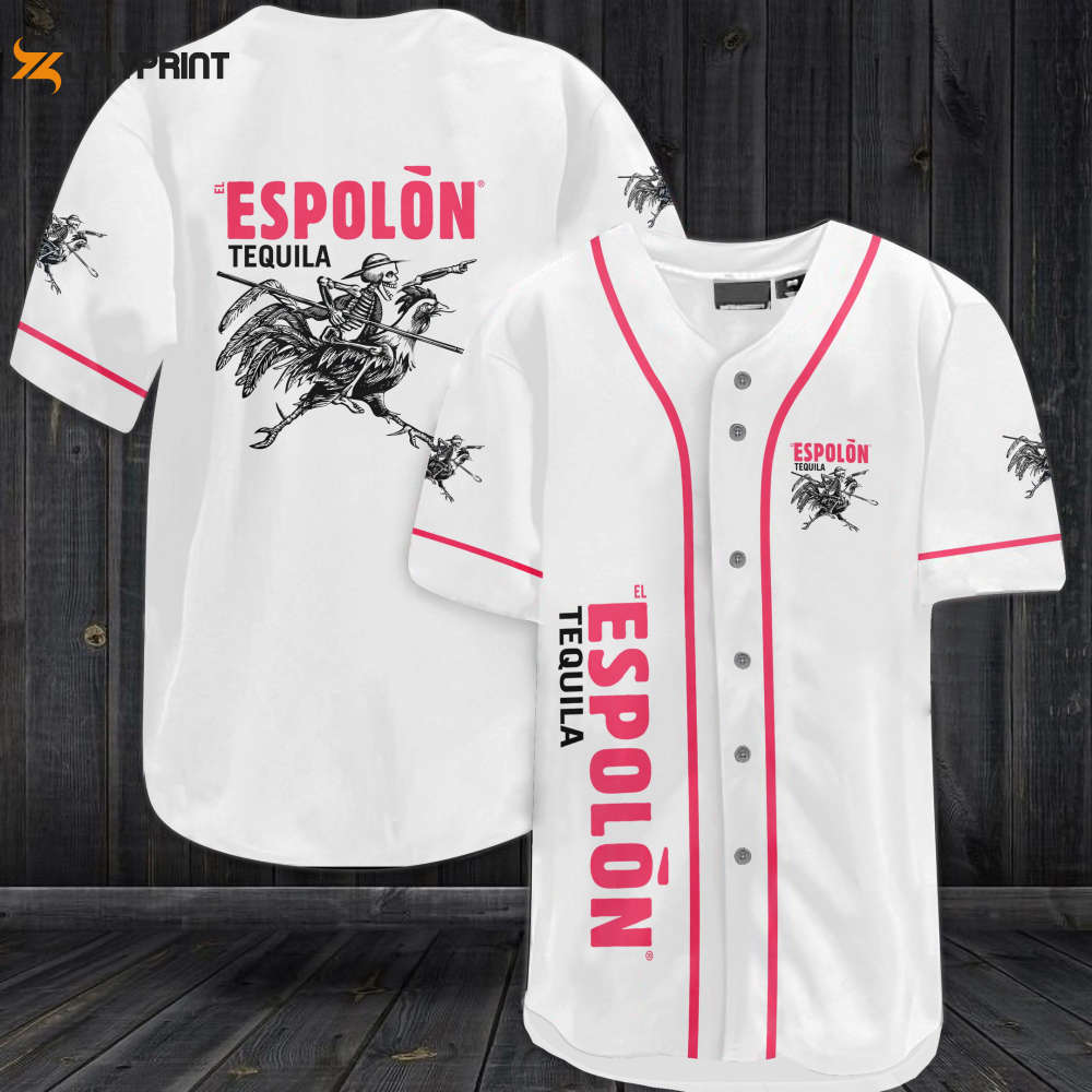 Espolon Tequila Baseball Jersey - lylyprint.com baseball jersey product view 1