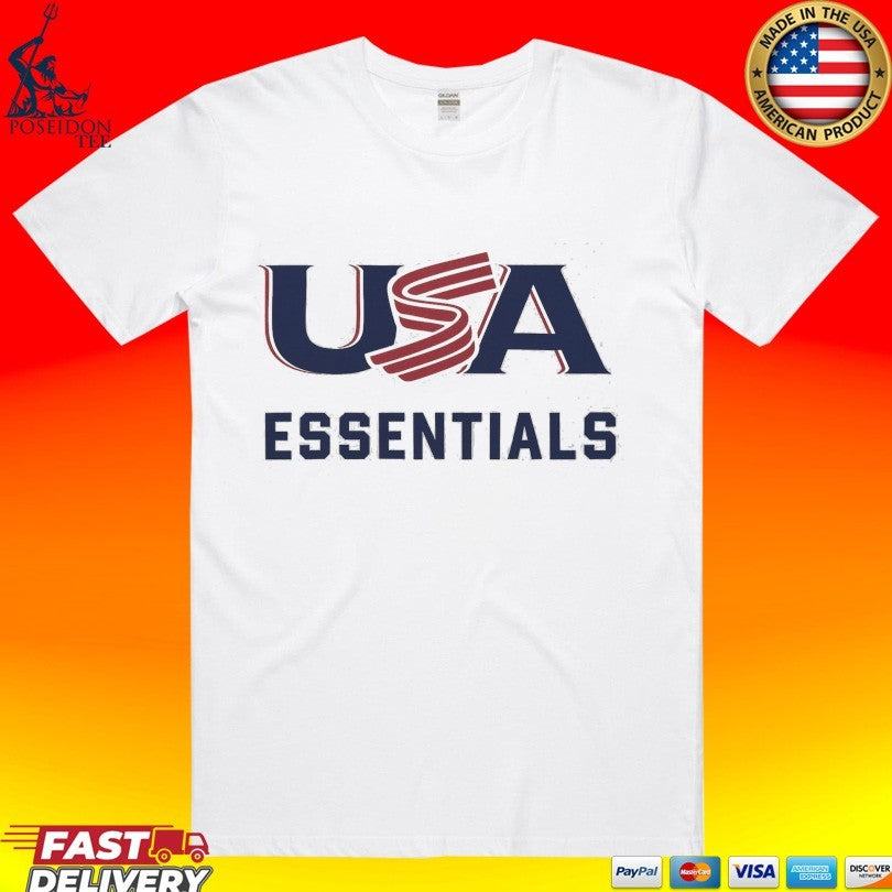 Essentials Usa Baseball Shirt Unisex T-shirt, Sweatshirt, Hoodie, Long Sleeve Tee - T-Shirt, Sweatshirt, Hoodie