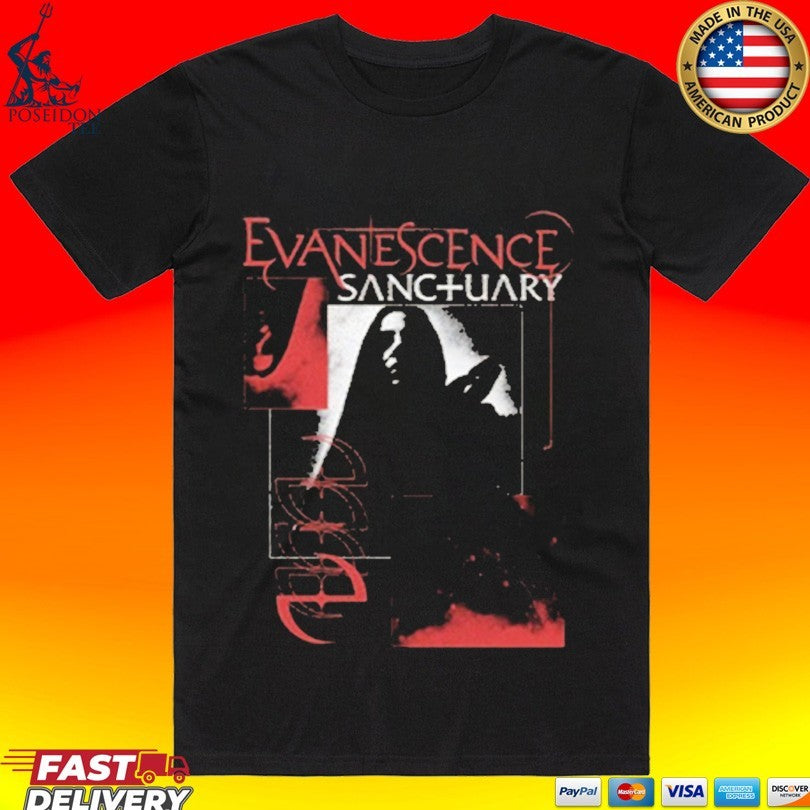 Evanescence Mixed Color Sanctuary T-shirt Unisex T-shirt, Sweatshirt, Hoodie, Long Sleeve Tee - T-Shirt, Sweatshirt, Hoodie
