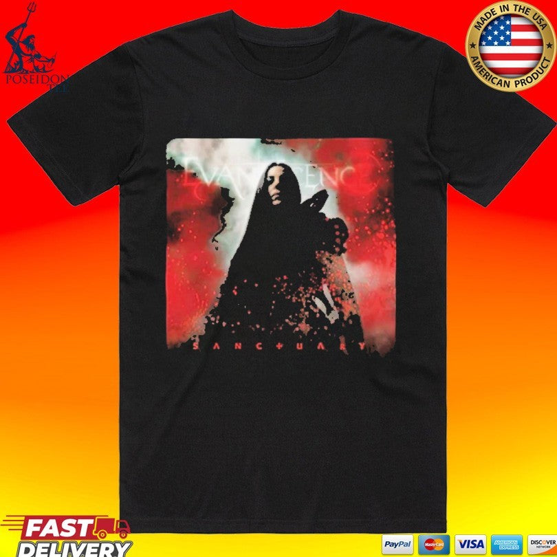 Evanescence Sanctuary Album Cover T-shirt Unisex T-shirt, Sweatshirt, Hoodie, Long Sleeve Tee - T-Shirt, Sweatshirt, Hoodie