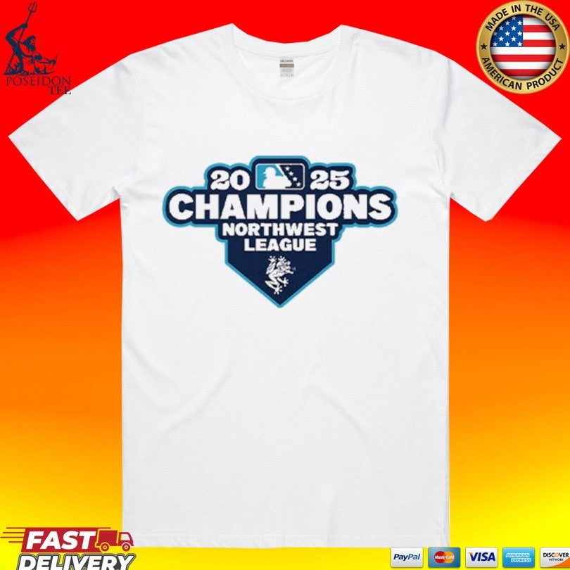 Everett Aquasox 2025 Northwest League Champions T-shirt Unisex T-shirt, Sweatshirt, Hoodie, Long Sleeve Tee - T-Shirt, Sweatshirt, Hoodie