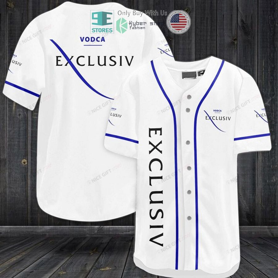 BEST Exclusiv Vodca white Baseball Jersey baseball jersey product view 1