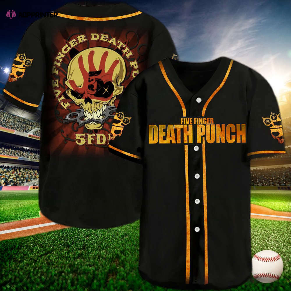 Exclusive Five Finger Death Punch Baseball Jersey: Rock in Style! baseball jersey product view 1