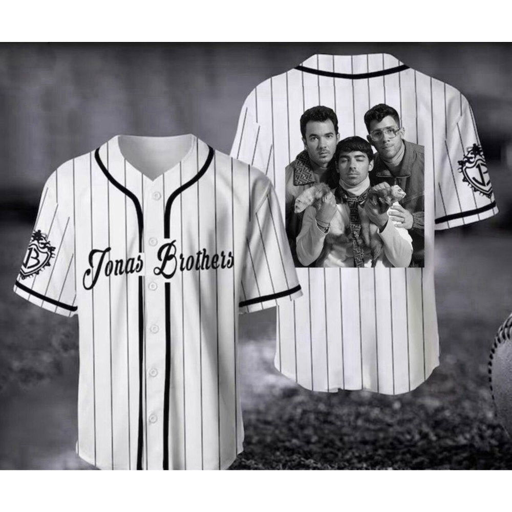 Exclusive Jonas Brothers 2023 Tour Baseball Jersey & Rock Band Concert Merch - Perfect Gift For Fans! - Aopprinter baseball jersey product view 1
