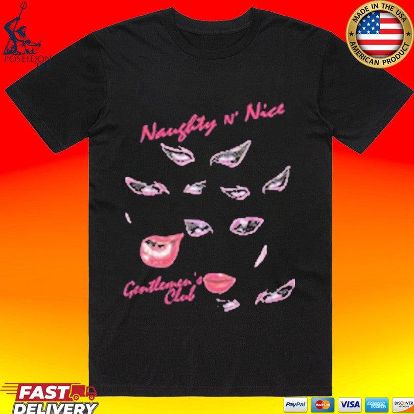 Eyes Never Lie Naughty N Nice Gentlemens Club T-shirt Unisex T-shirt, Sweatshirt, Hoodie, Long Sleeve Tee - T-Shirt, Sweatshirt, Hoodie
