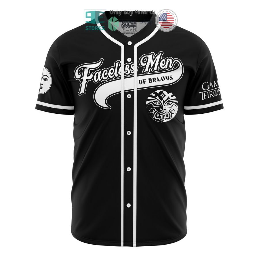 BEST Faceless Men of Braavos Jaqen Game of Thrones Baseball Jersey baseball jersey product view 1
