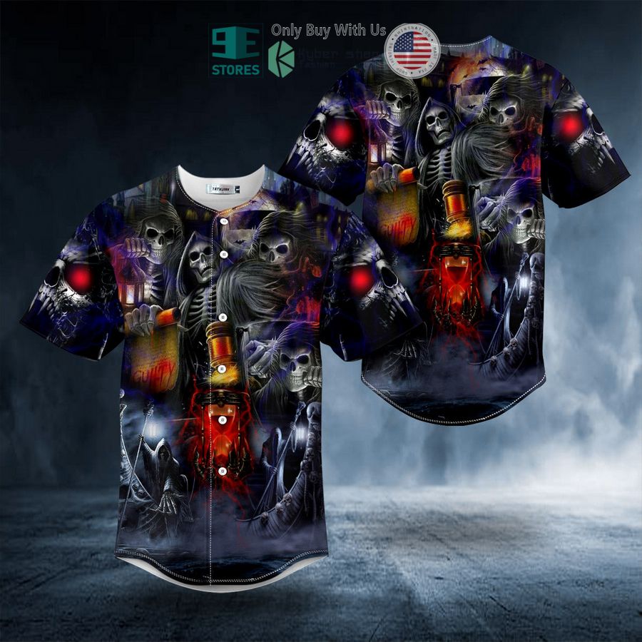 BEST Fantasy Guilty Skull Baseball Shirt baseball jersey product view 1