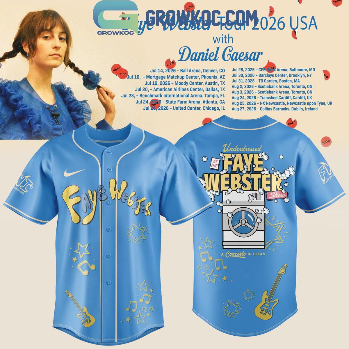Faye Webster Tour 2026 Baseball Jersey baseball jersey product view 1