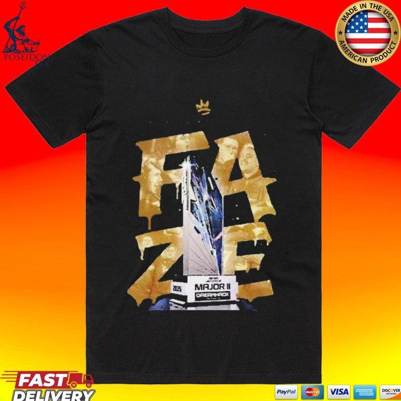 Faze Vegas Major Ii Champs T-shirt Unisex T-shirt, Sweatshirt, Hoodie, Long Sleeve Tee - T-Shirt, Sweatshirt, Hoodie