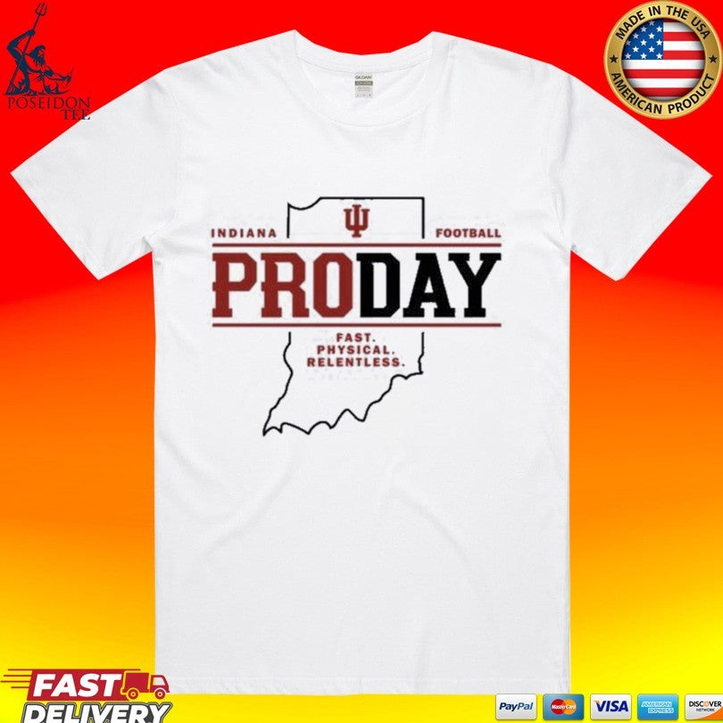 Fernando Mendoza Indiana Pro Day Football T-shirt Unisex T-shirt, Sweatshirt, Hoodie, Long Sleeve Tee - T-Shirt, Sweatshirt, Hoodie