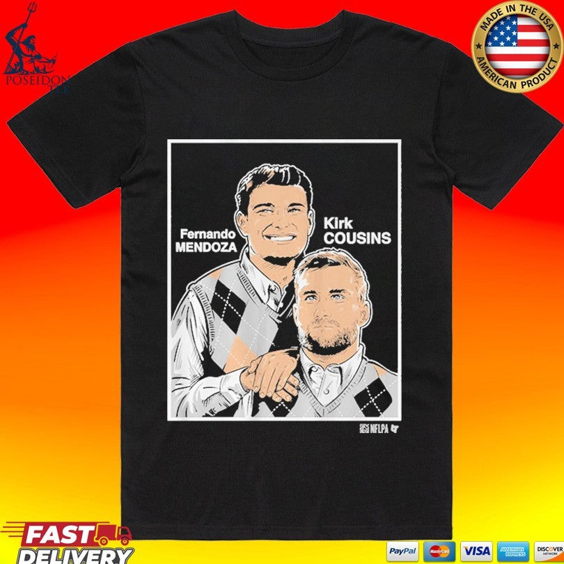 Fernando Mendoza & Kirk Cousins Family Portrait T-shirt Unisex T-shirt, Sweatshirt, Hoodie, Long Sleeve Tee - T-Shirt, Sweatshirt, Hoodie