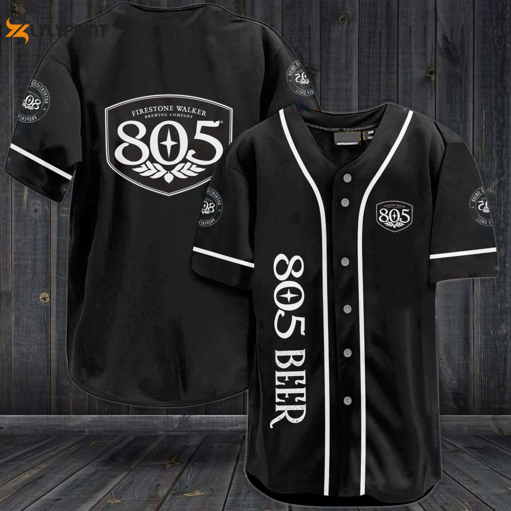 Firestone Walker 805 Beer Baseball Jersey - lylyprint.com baseball jersey product view 1
