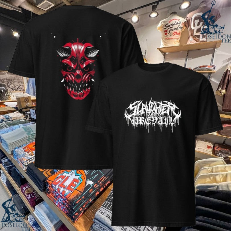 First Blood Slaughter To Prevail Oni Red T-shirt Unisex T-shirt, Sweatshirt, Hoodie, Long Sleeve Tee - T-Shirt, Sweatshirt, Hoodie