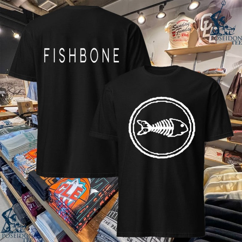Fishbone Logo Black T-shirt Unisex T-shirt, Sweatshirt, Hoodie, Long Sleeve Tee - T-Shirt, Sweatshirt, Hoodie