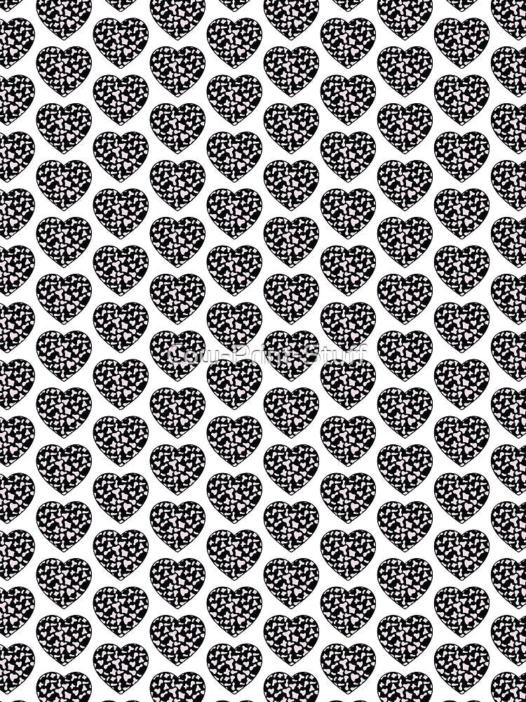 Offset Grid Small Pink Cow Patches on Black Cowhide - Adult & Kids T-Shirts, Sweatshirts & Hoodies apparel design preview 2
