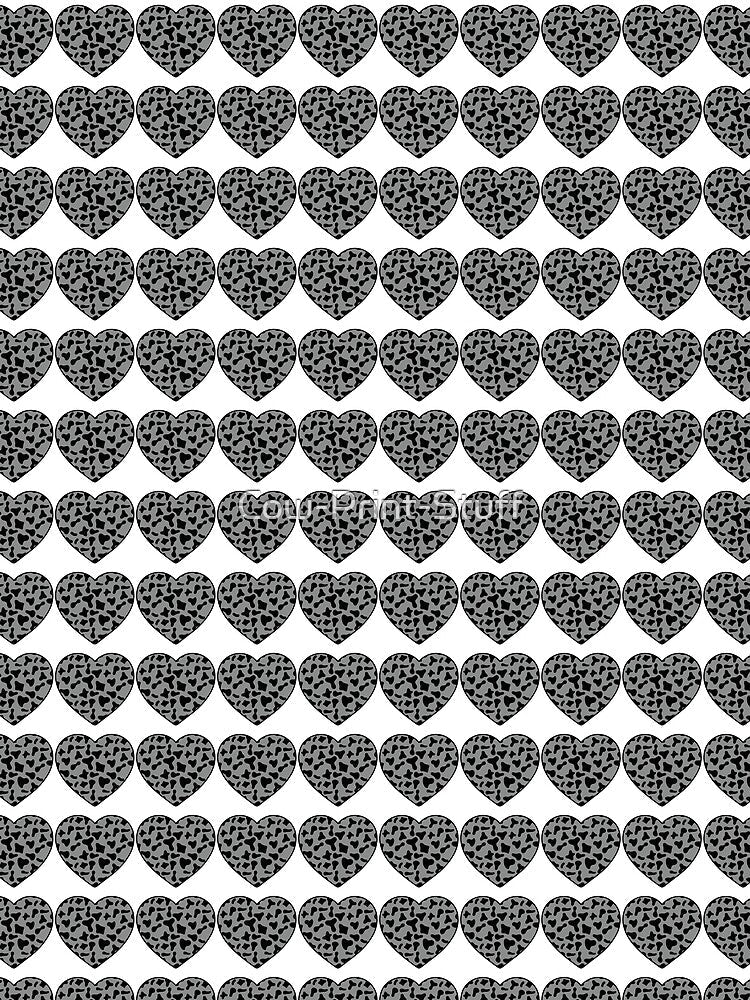 Regular Grid Small Black Cow Patches on Grey Cowhide - Adult & Kids T-Shirts, Sweatshirts & Hoodies apparel design preview 2