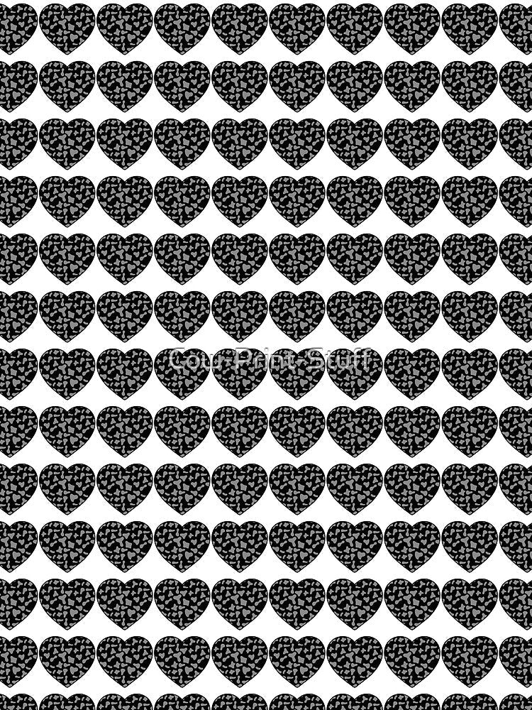 Regular Grid Small Grey Cow Patches on Black Cowhide - Adult & Kids T-Shirts, Sweatshirts & Hoodies apparel design preview 2