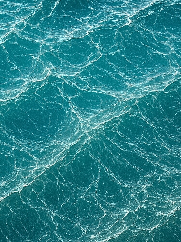 Deep Blue Ocean Wave Texture by Ocean's - Adult & Kids T-Shirts, Sweatshirts & Hoodies apparel design preview 2