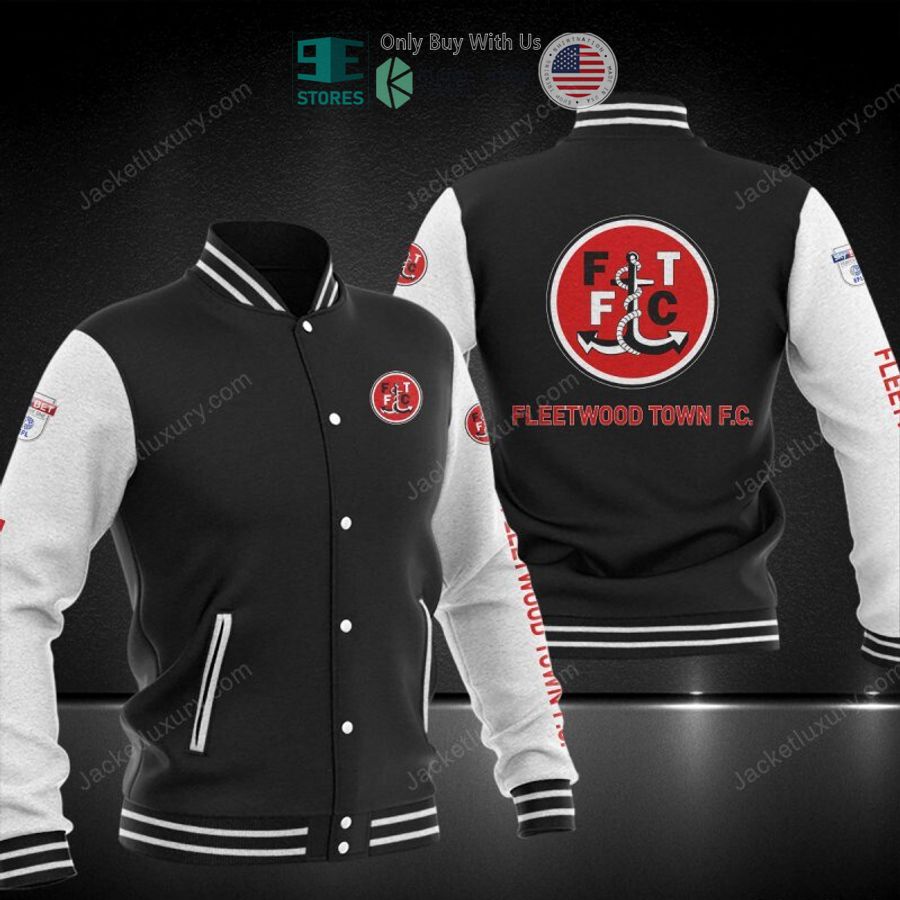 BEST Fleetwood Town F.C Baseball Jacket baseball jersey product view 1