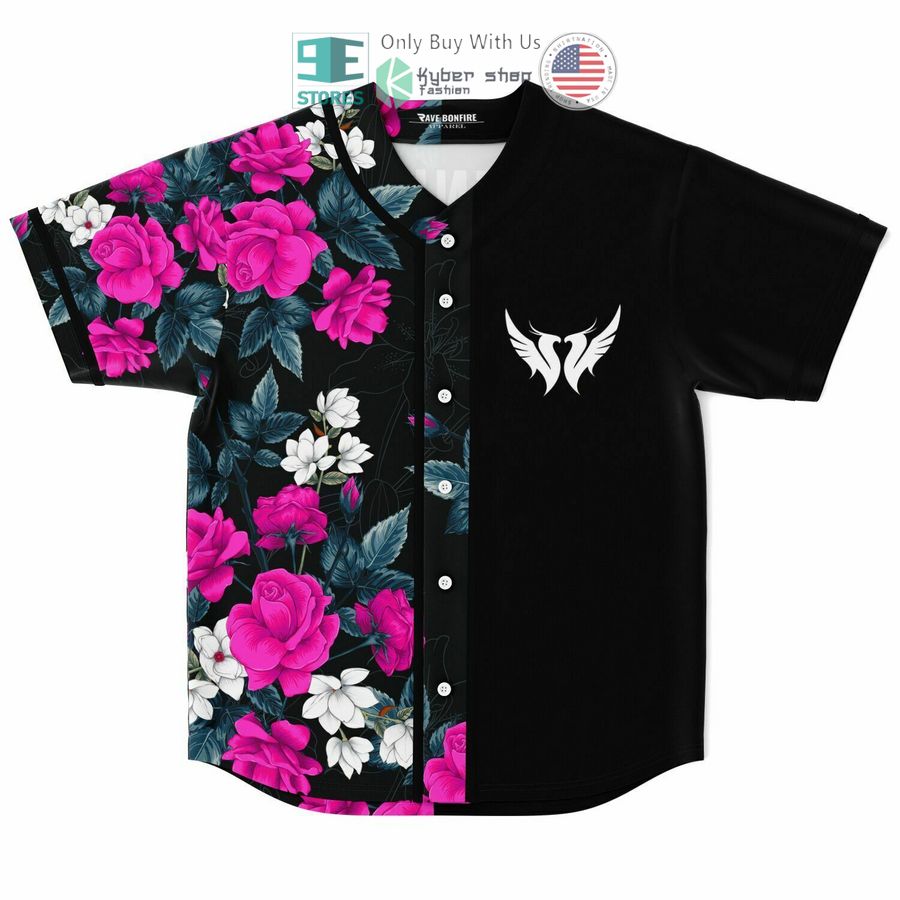 BEST Flowers Illenials Baseball Jersey baseball jersey product view 1