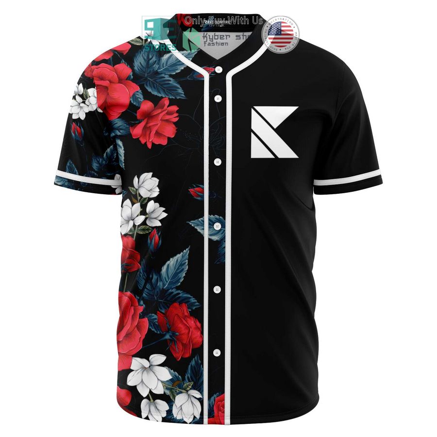 BEST Flowers Kaskade Logo Baseball Jersey baseball jersey product view 1