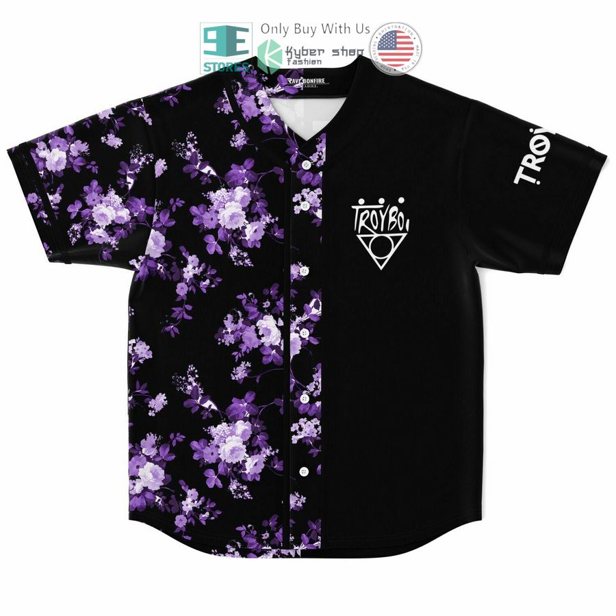 BEST Flowers Love me TroyBoi Baseball Jersey baseball jersey product view 1