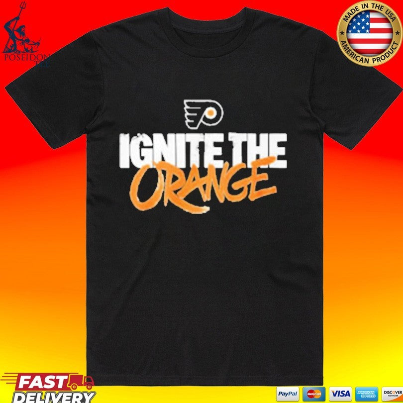 Flyers Ignite The Orange T-shirt Unisex T-shirt, Sweatshirt, Hoodie, Long Sleeve Tee - T-Shirt, Sweatshirt, Hoodie