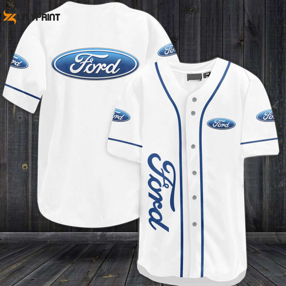 Ford Baseball Jersey - Perfect Unisex Gift for Men and Women Official Ford Merchandise - lylyprint.com baseball jersey product view 1