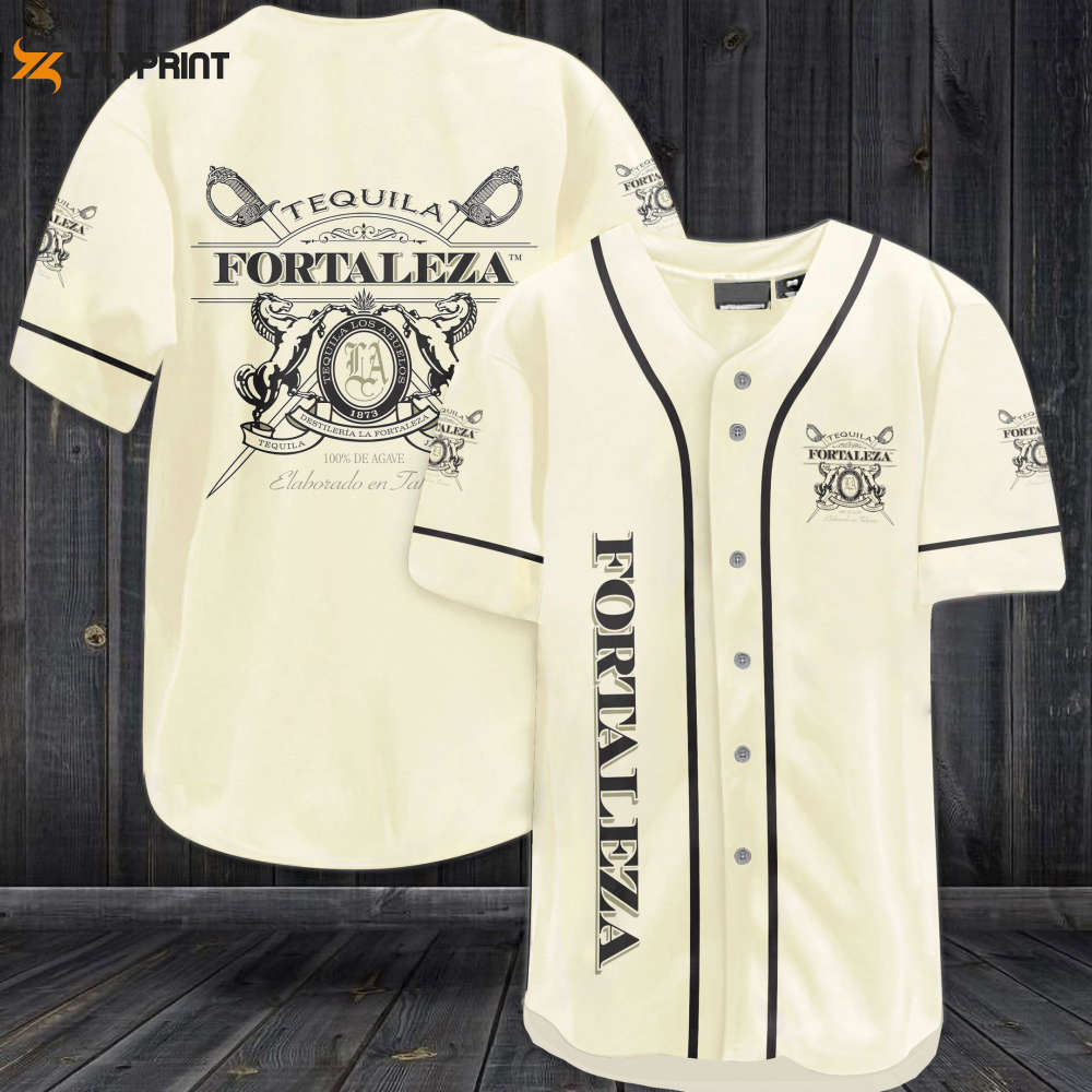 Fortaleza Tequila Baseball Jersey - lylyprint.com baseball jersey product view 1